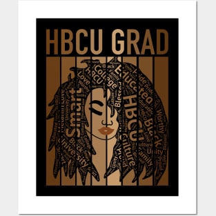 HBCU Grad Black Woman Natural Hair Art Posters and Art